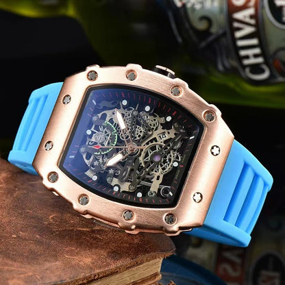 Reloj deportivo de barril hueco para hombre