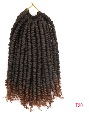 TOMO Vorgedrehtes Passion Twist Crochet African Dirty Braids Häkelhaar