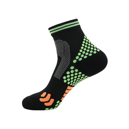 Professionelle Sport-Kompressions-Radsocken für Herren mit Handtuchboden