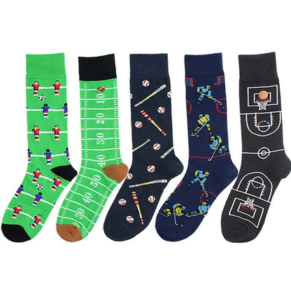 Herren-Socken aus der Fußball-Basketball-Eishockey-Sportserie