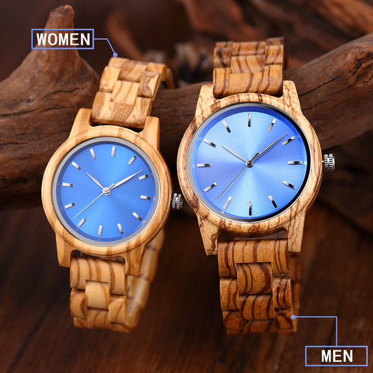 Reloj de madera ultrafino para regalos simples y de moda