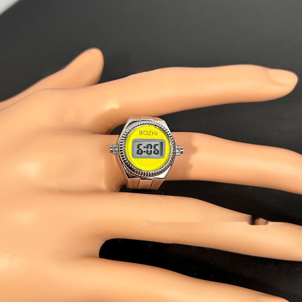 Damenmode Elektronische Uhr Mini-Ringuhr