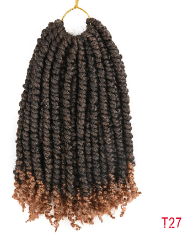 TOMO Pre-twisted Passion Twist Crochet African Dirty Braids Crochet Hair