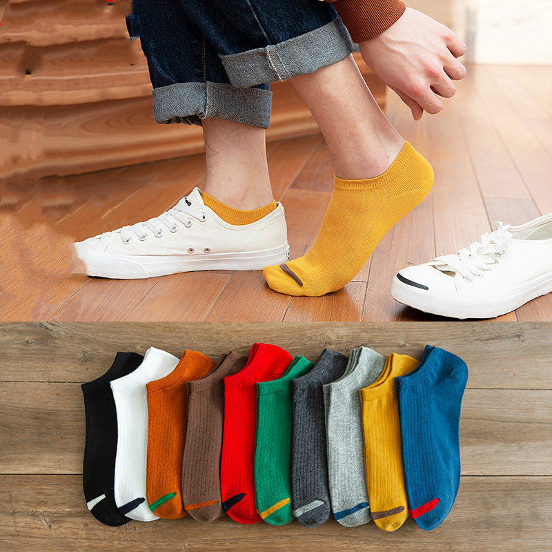 Herren-Crew-Socken, dünn, atmungsaktiv, kurzärmelig