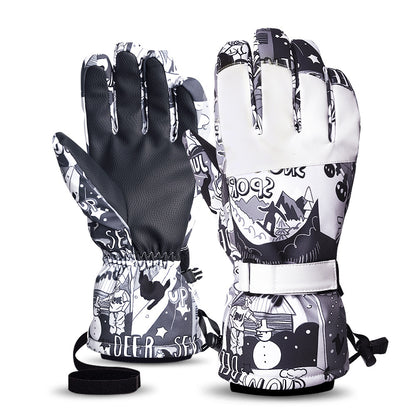 Ski Gloves Thickened Waterproof Warm