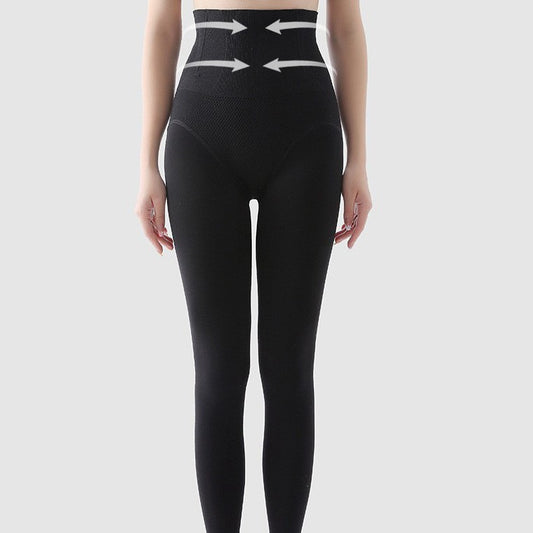 Leggings perforantes de carne falsos alargados para calentar