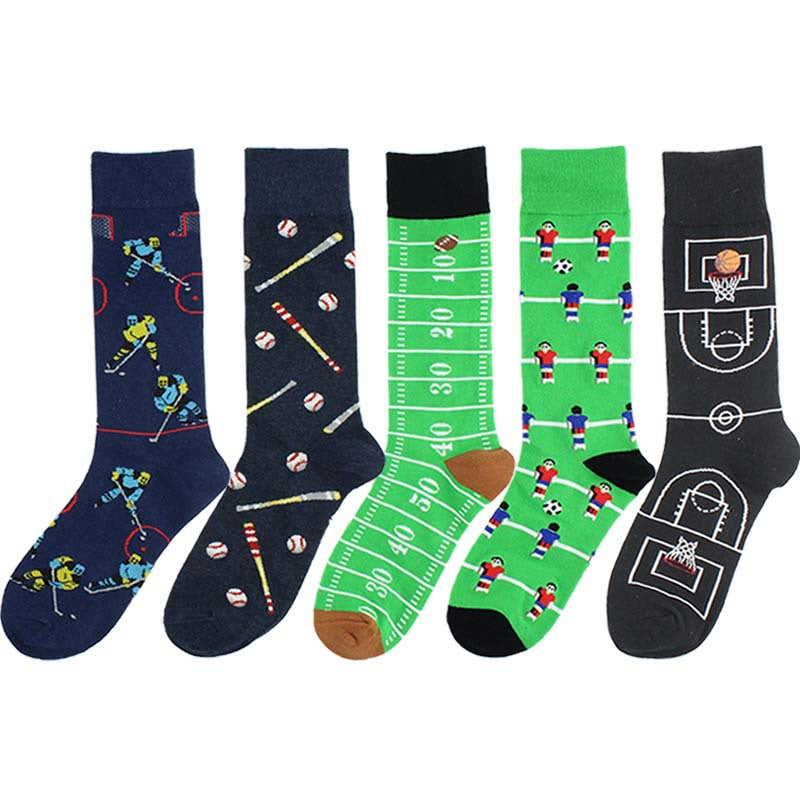 Herren-Socken aus der Fußball-Basketball-Eishockey-Sportserie