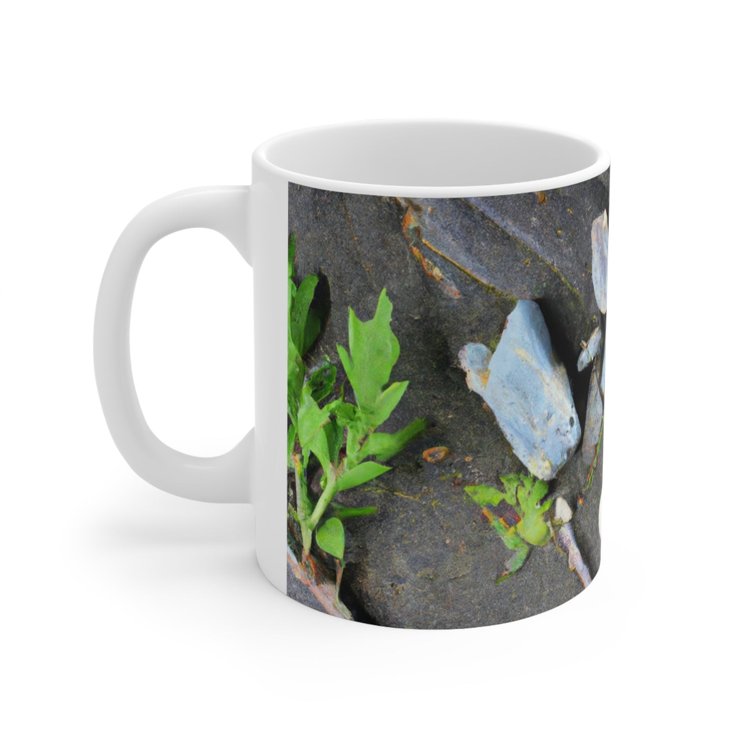 "Elementos de la naturaleza: creación de un paisaje creativo" - Taza de cerámica The Alien de 11 oz