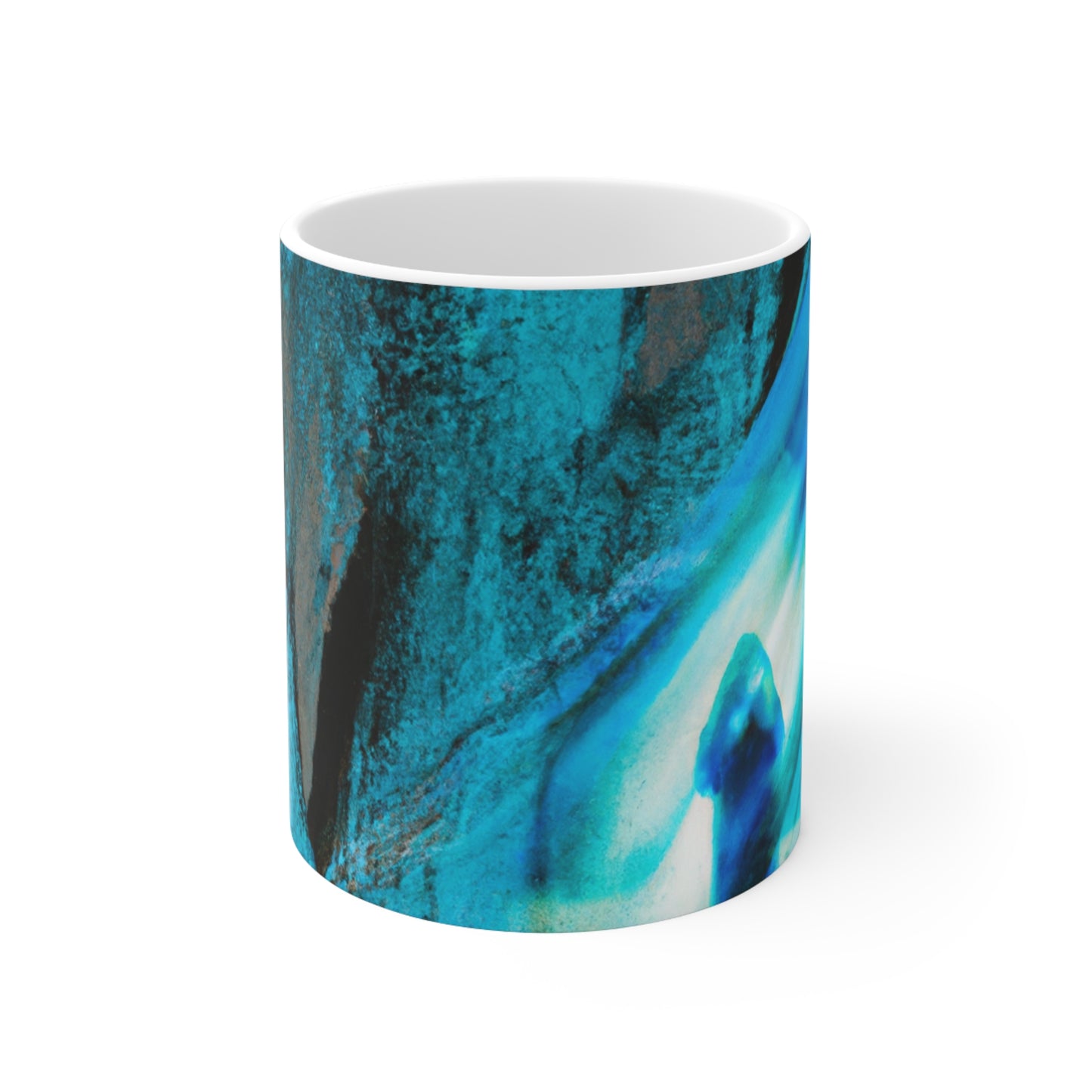 "Dreamscape: Explorando el reino interior" - Taza de cerámica The Alien 11 oz