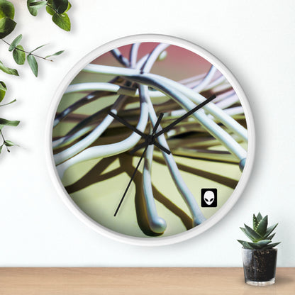 "Arte abstracto: construir emociones a partir de objetos comunes" - The Alien Wall Clock