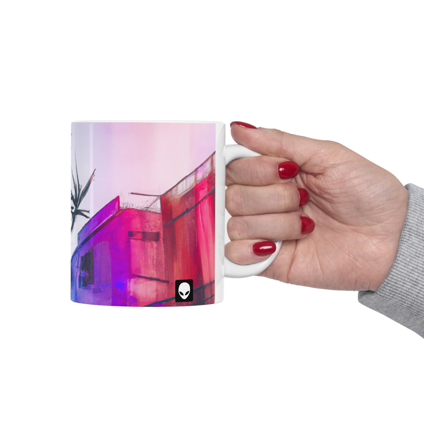 "Explorando fotografías en color" - Taza de cerámica The Alien 11 oz