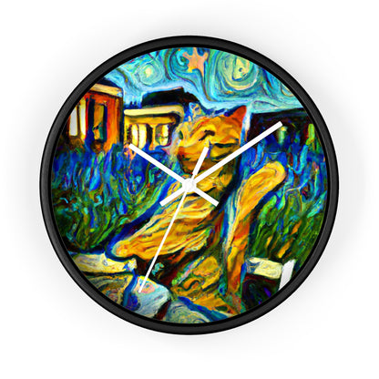 "A Cat Amongst the Celestial Tea Leaves" - The Alien Wall Clock