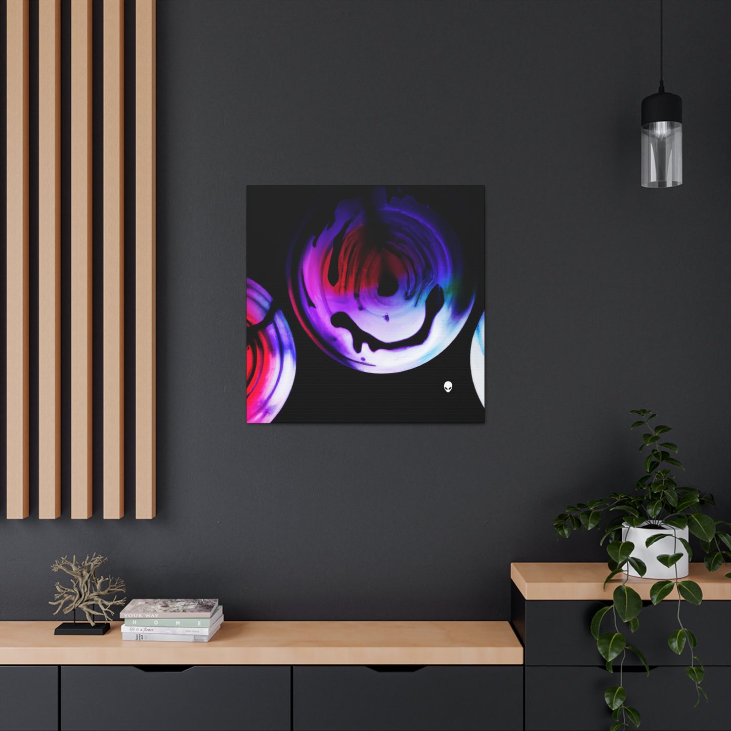 "Exploring Contrasts: A Colorful Dance of Luminance and Chromatic Aberration" - The Alien Canva