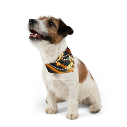 "Chaotic Disruption: An Abstract Exploration" - The Alien Pet Bandana Collar