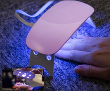 Máquina de terapia de luz USB Luz de uñas LED portátil 6W