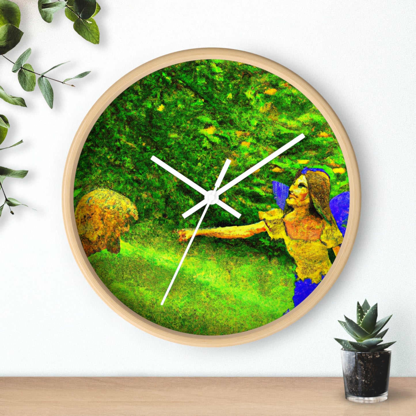 The Fairy and the Brave Adventurer - The Alien Wall Clock