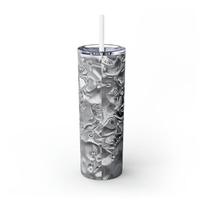 Shimmer Steel - The Alien Maars® Skinny Tumbler with Straw 20oz