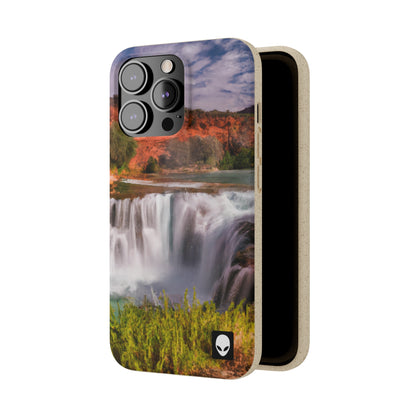 "Capturing Nature's Beauty: Crafting an Iconic Landscape in Vibrant Art" - The Alien Eco-friendly Cases