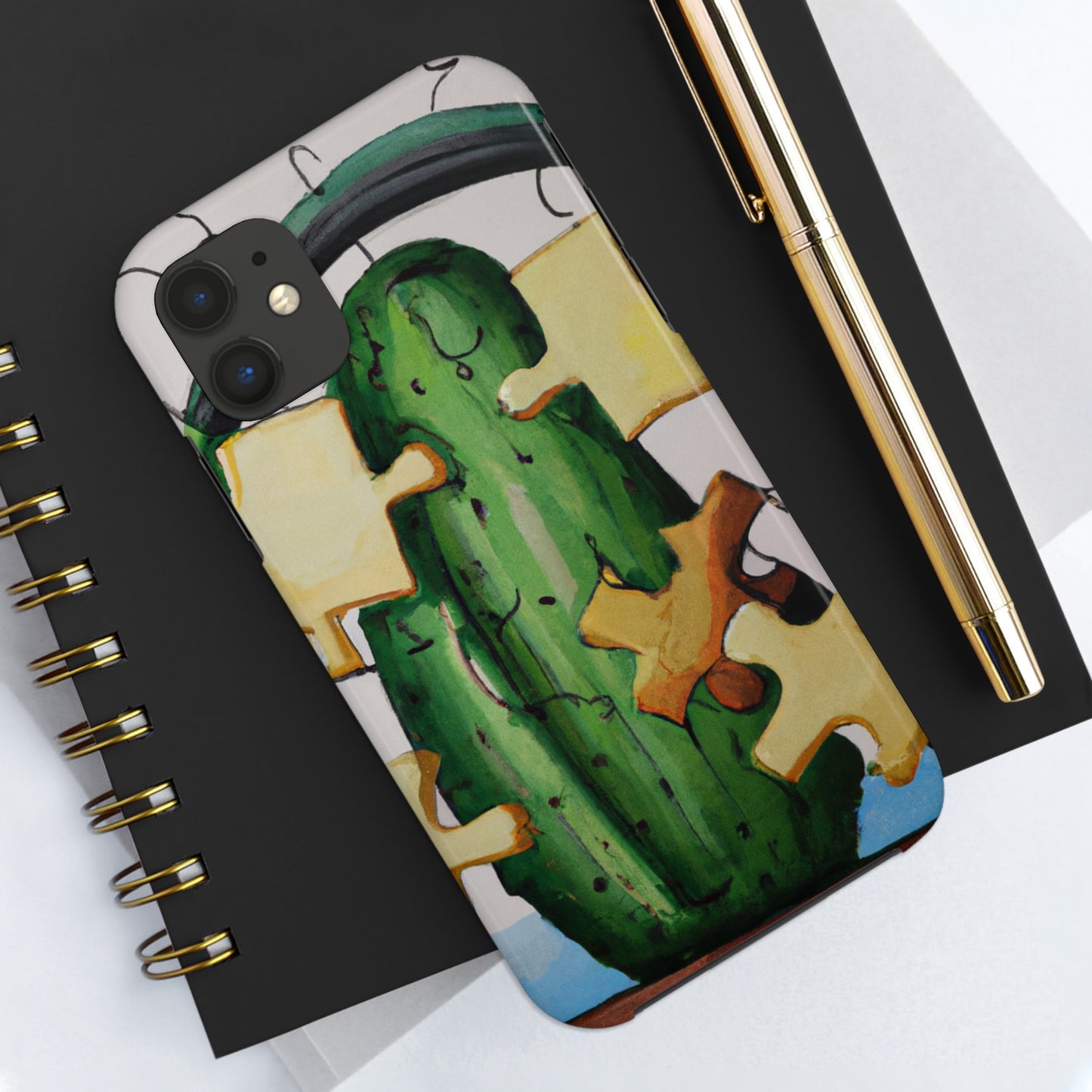 "Cactified Puzzle Time" - The Alien Tough Phone Cases