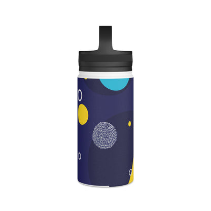 "Geometric Fusion: Bringing Your Vision to Colorful Life" - The Alien Stainless Steel Water Bottle, Handle Lid