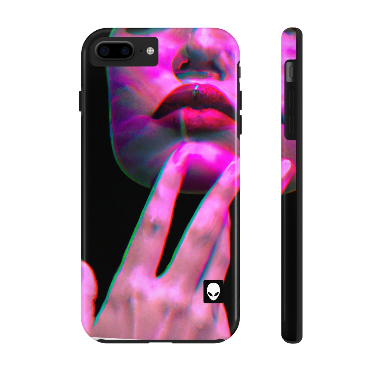 „Identität in der Abstraktion: Erforschung digitaler Selbstporträts“ – The Alien Tough Phone Cases