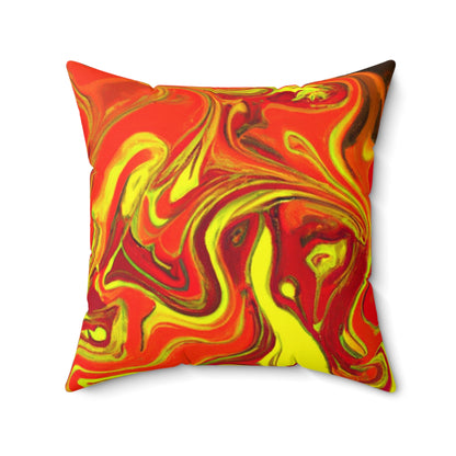 "Energía abstracta en movimiento" - The Alien Square Pillow