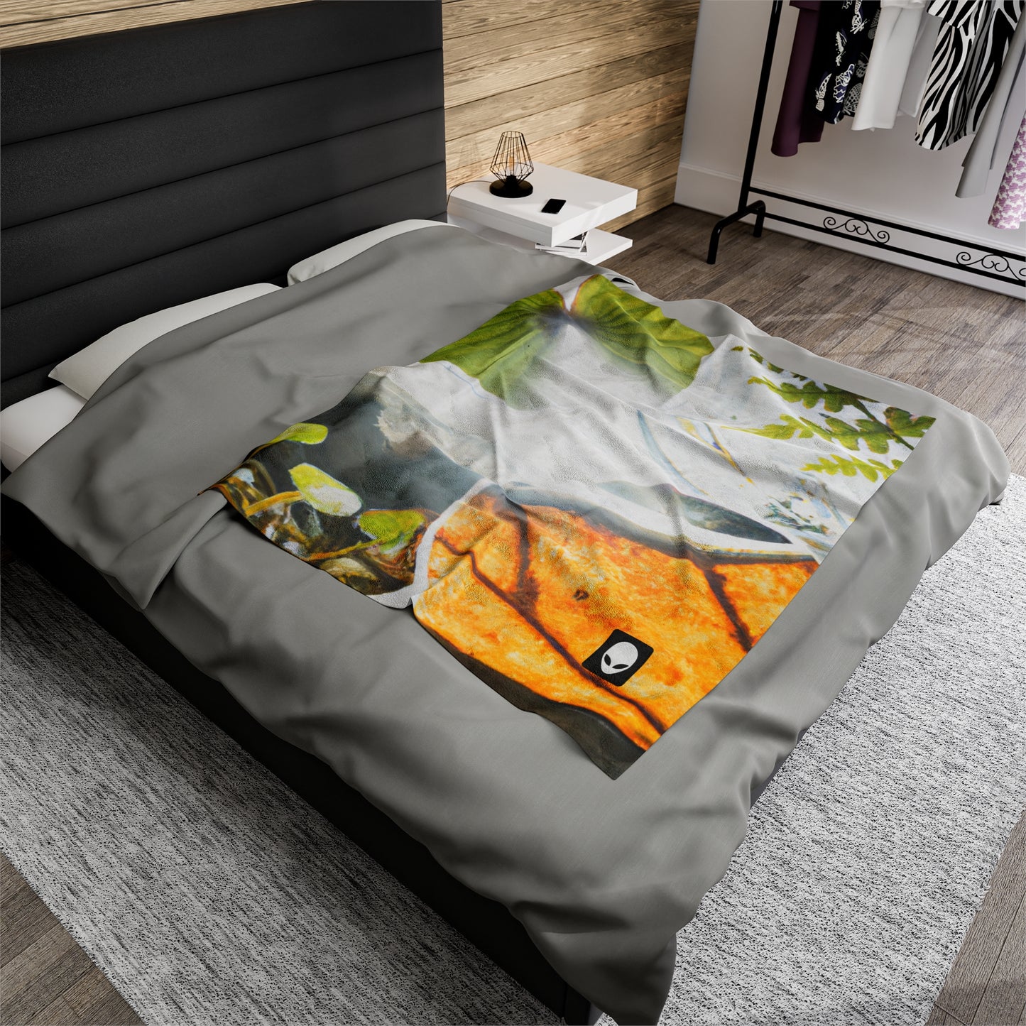 "Earth's Splendor: A Colorful Collage of Natural Wonders" - The Alien Velveteen Plush Blanket