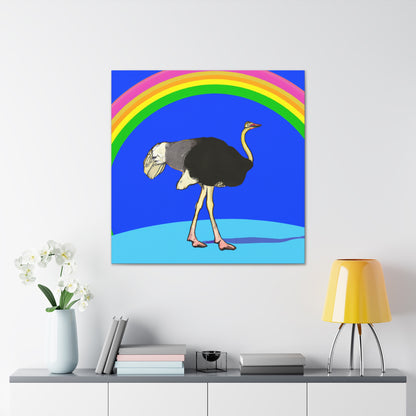 "Bridging the Divide: The Ostrich's Rainbow" - The Alien Canva