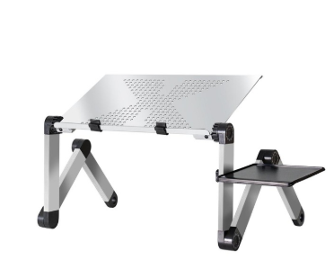 Soporte de mesa para ordenador portátil con diseño ergonómico plegable ajustable, escritorio para portátil, Ultrabook, Netbook o tableta con alfombrilla para ratón