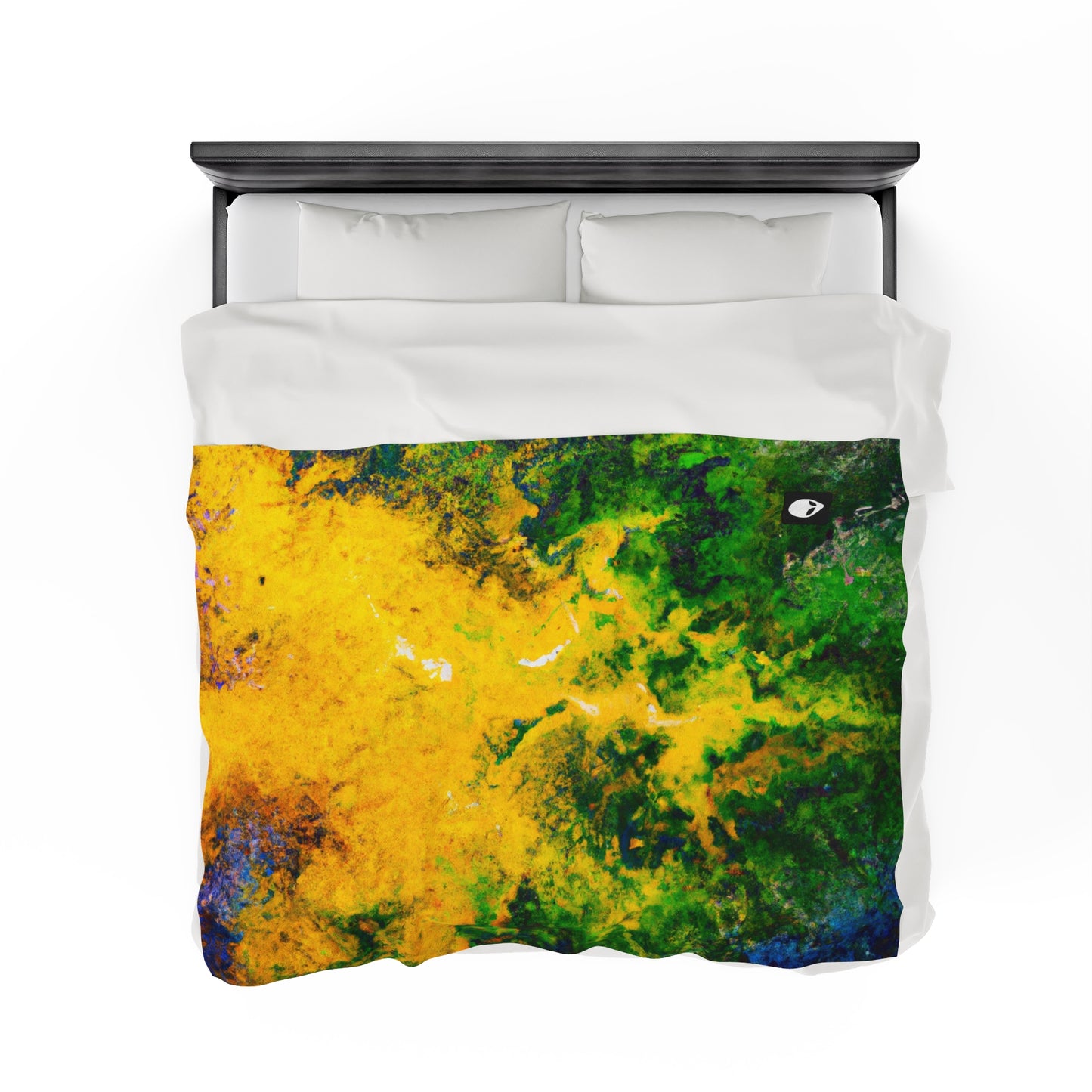 "Exploring Colorful Textures" - The Alien Velveteen Plush Blanket