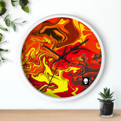 "Abstract Energy in Motion" - The Alien Wall Clock