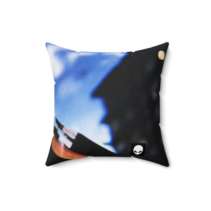 "Colors of Home: Exploring Place Through Art" - The Alien Square Pillow