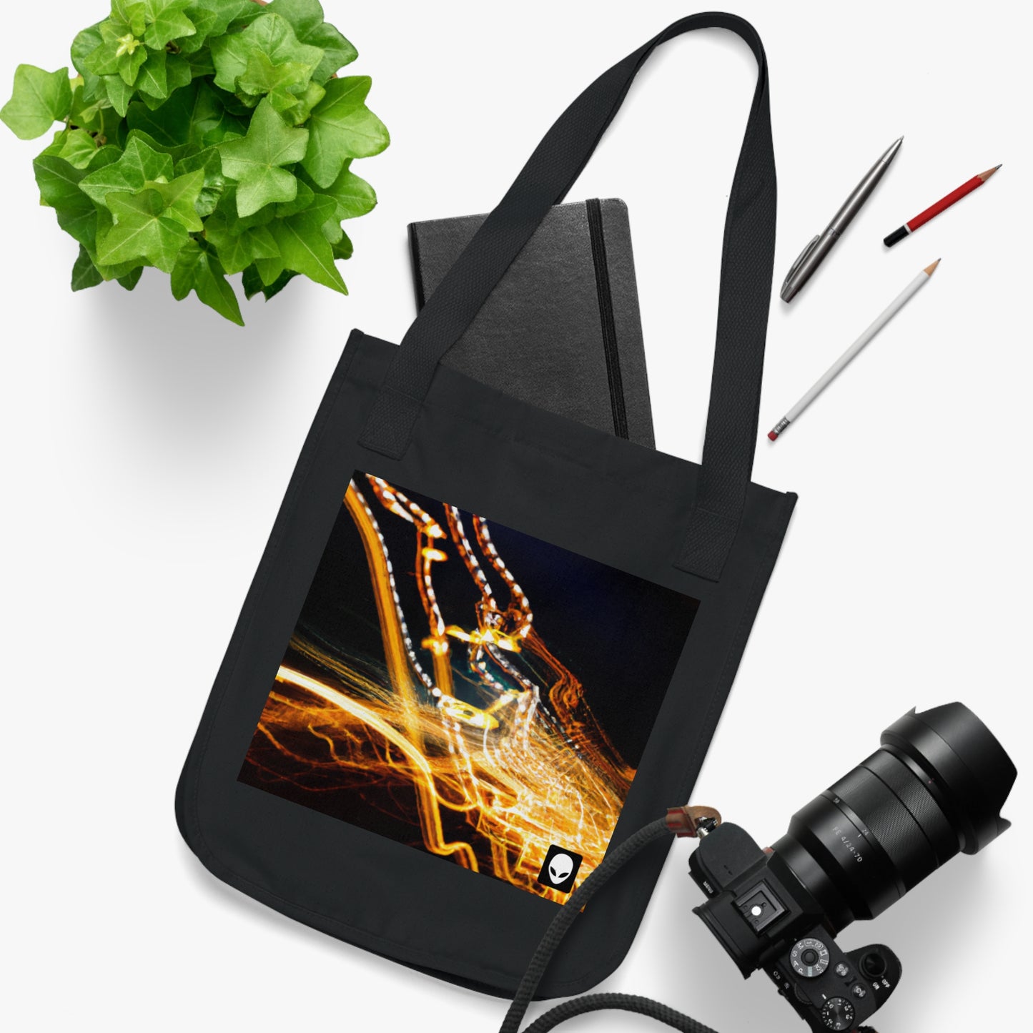 "Chaotic Disruption: An Abstract Exploration" - The Alien Eco-friendly Tote Bag