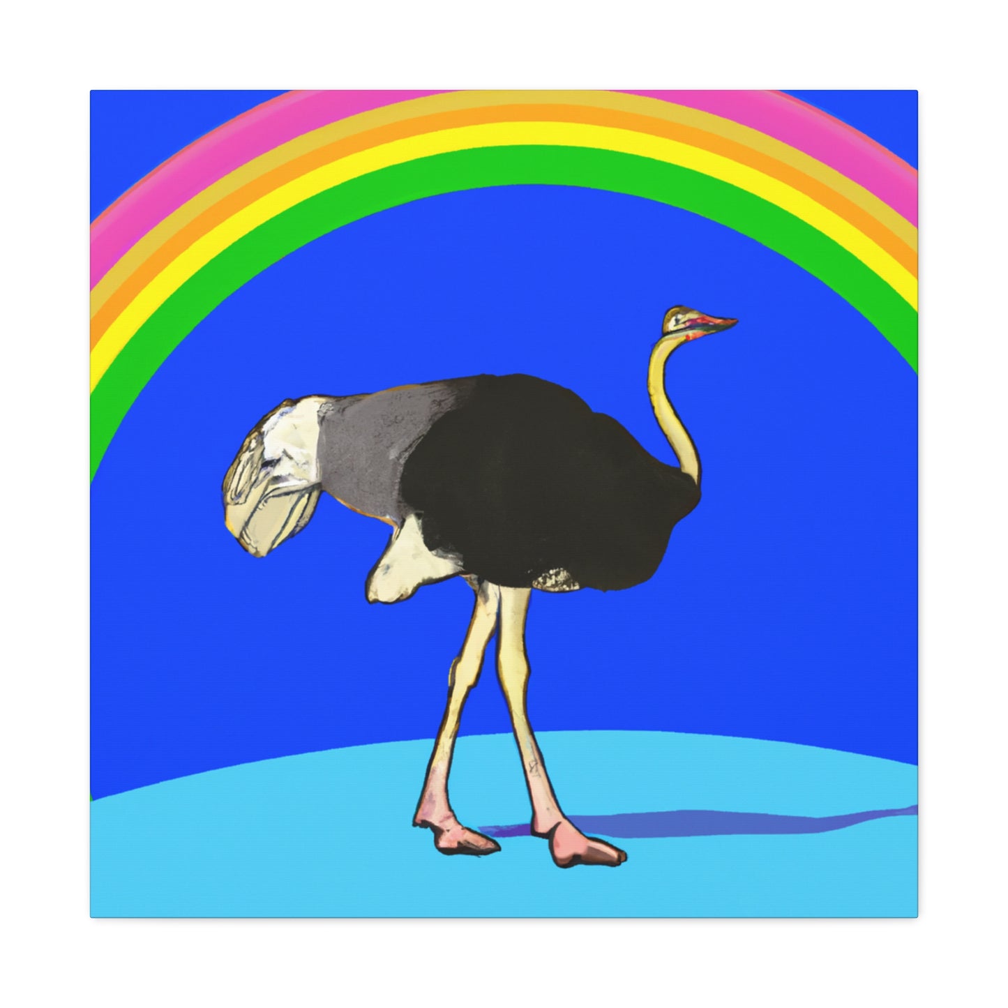 „Bridging the Divide: The Ostrich's Rainbow“ – The Alien Canva