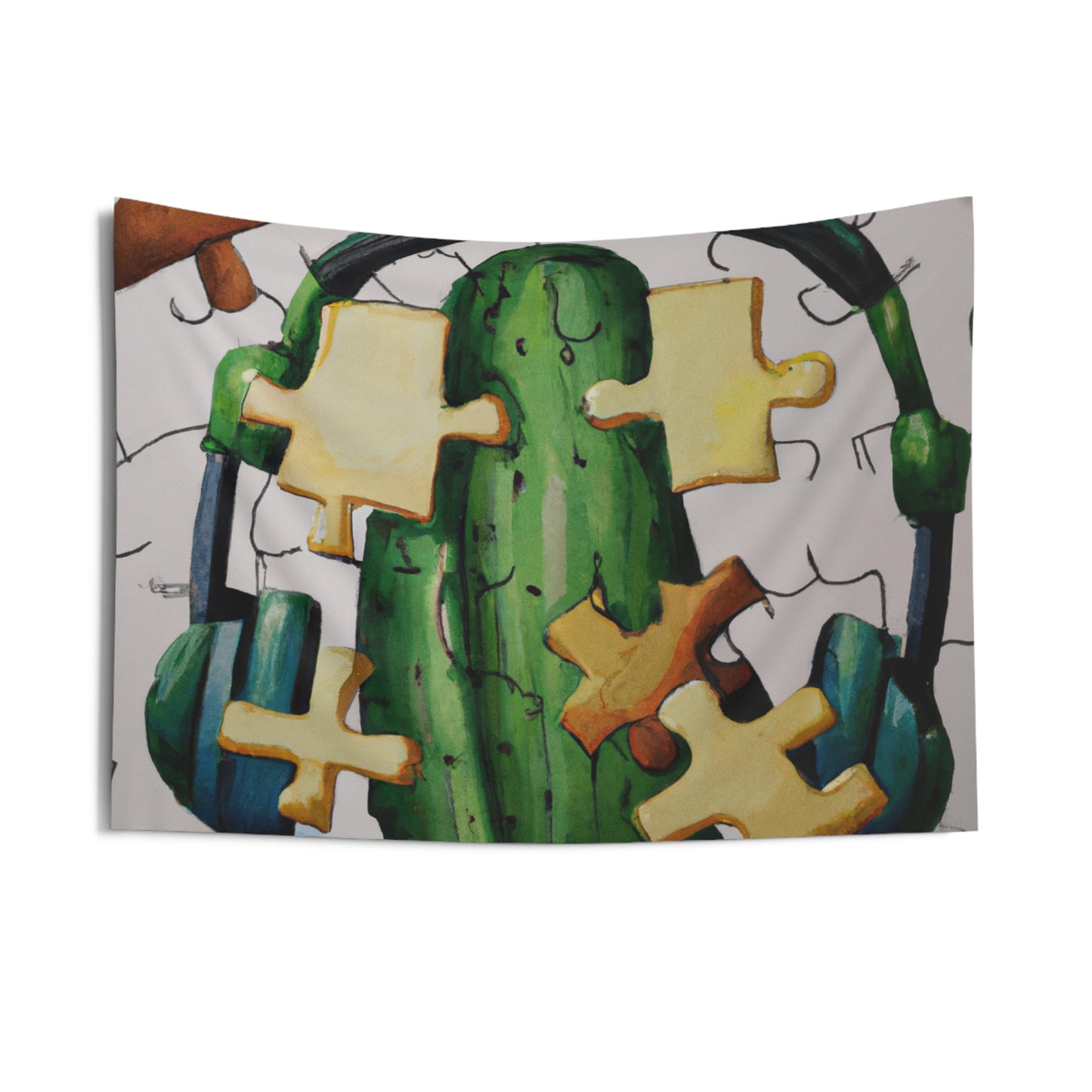 "Cactified Puzzle Time" - The Alien Wall Tapestries