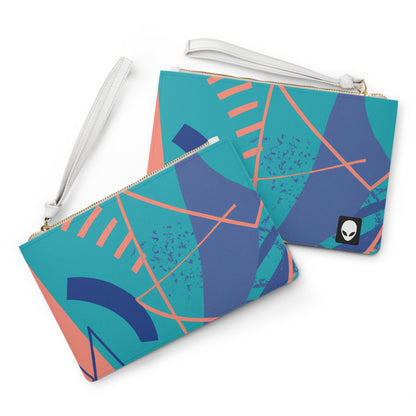 Geometrische Kunst: Eine Erkundung von Farbe und Form – Die Alien Clutch Bag