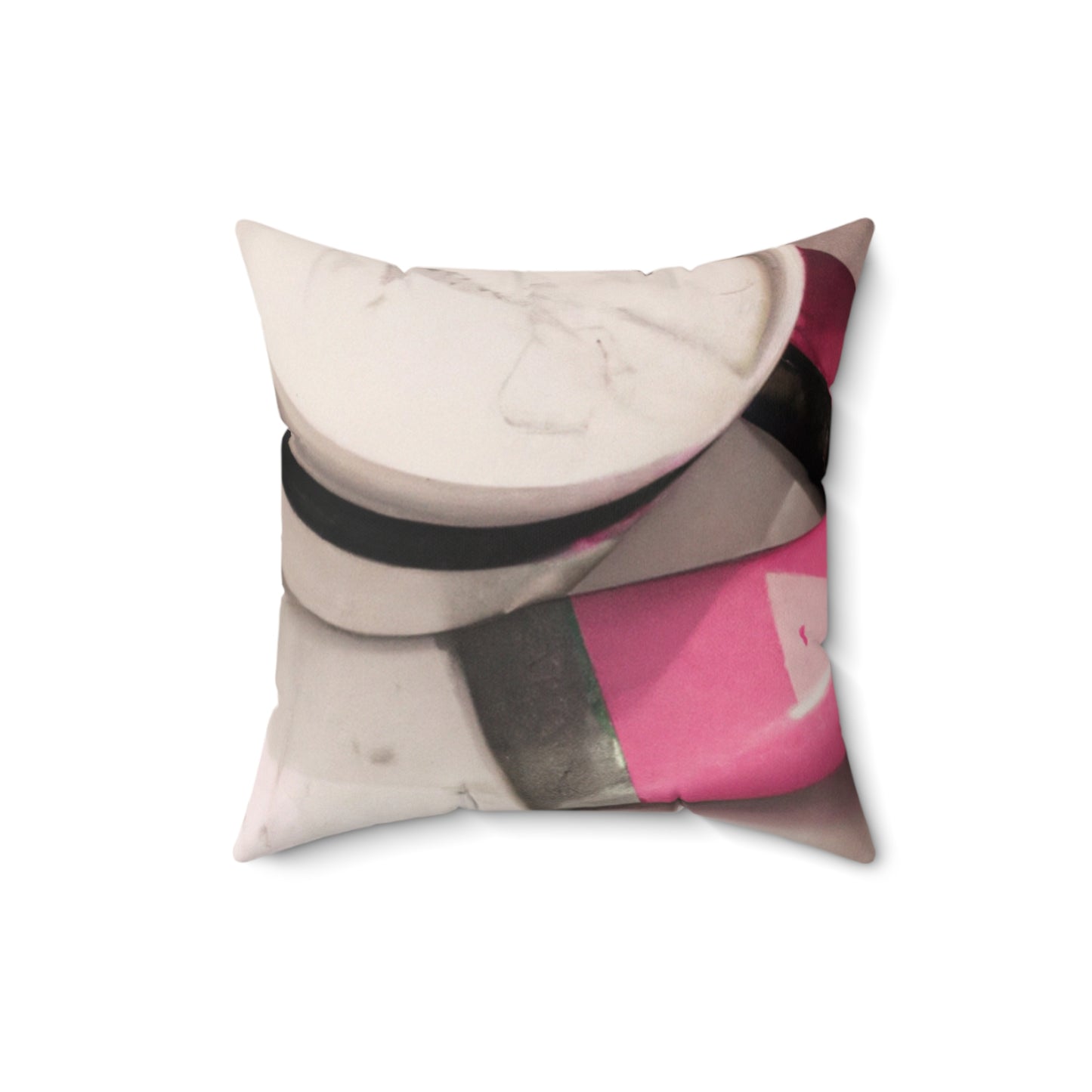 "Un reflejo en el baño" - The Alien Square Pillow