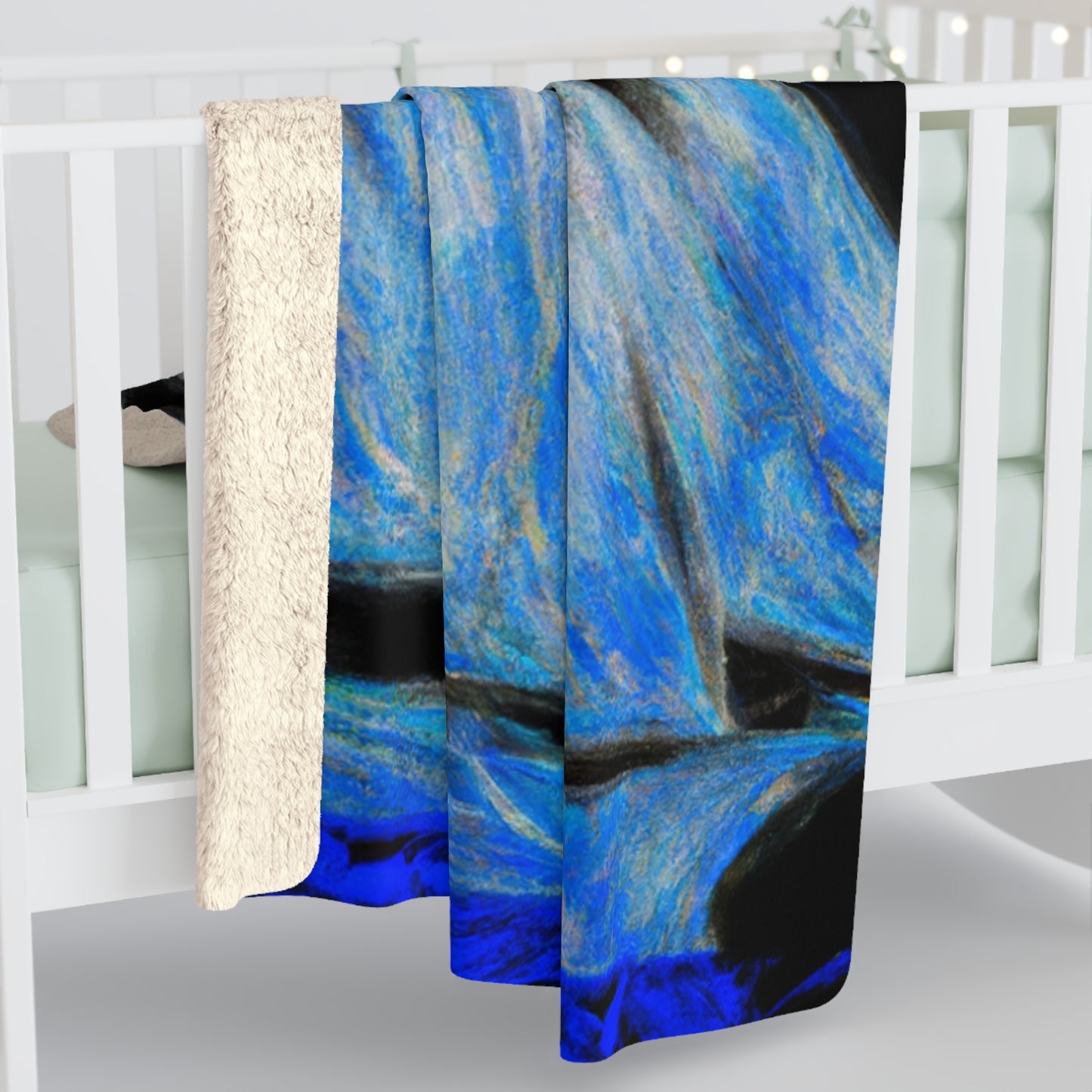 "El velero azul y las velas blancas: Una aventura de libertad en el mar" - The Alien Sherpa Fleece Blanket