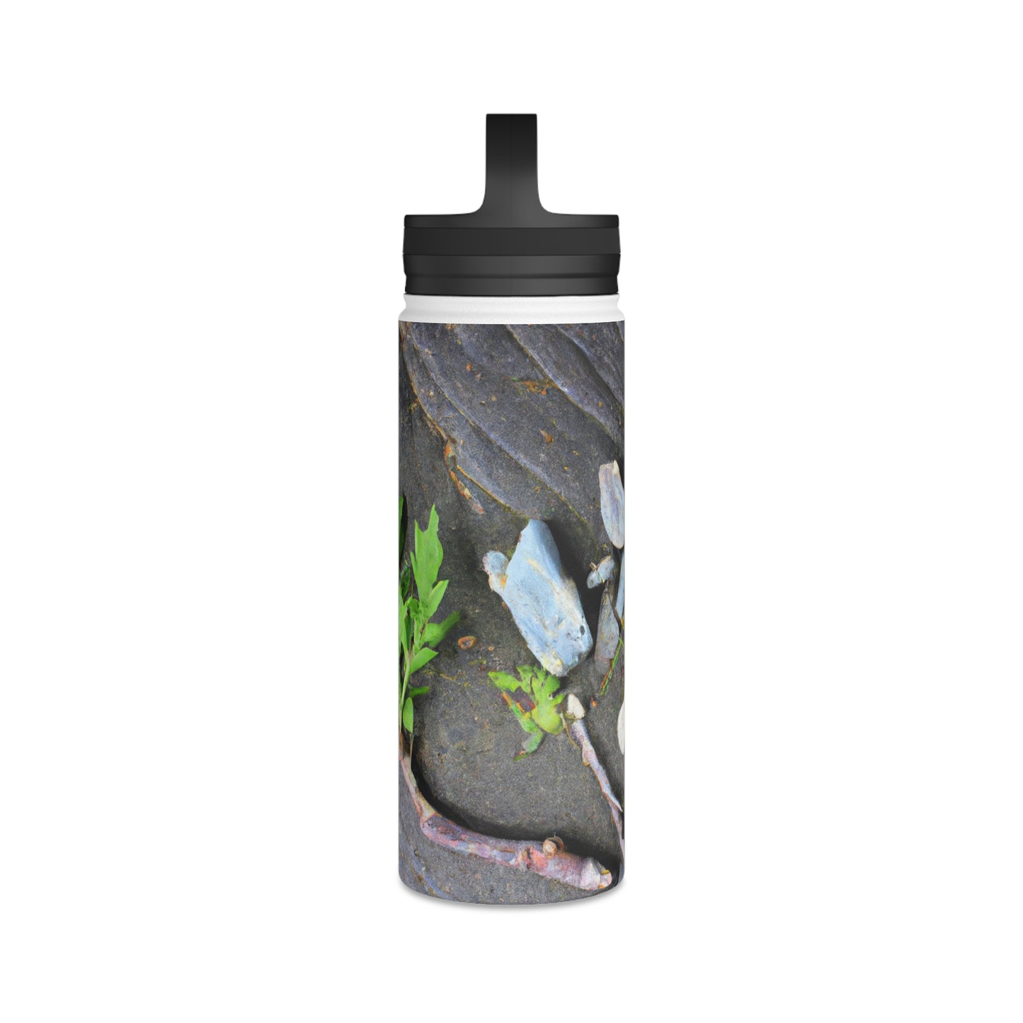 "Elements of Nature: Crafting a Creative Landscape" - The Alien Stainless Steel Water Bottle, Handle Lid