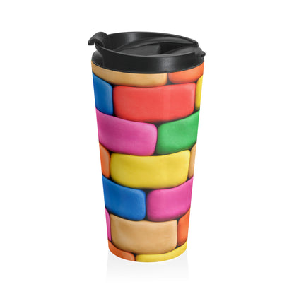 Polychrome Puzzles - The Alien Stainless Steel Travel Mug