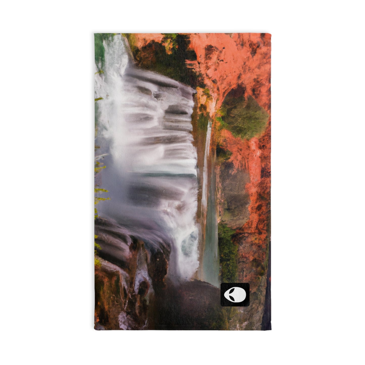 "Capturing Nature's Beauty: Crafting an Iconic Landscape in Vibrant Art" - The Alien Hand towel