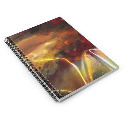 Titanium Tapestry - The Alien Spiral Notebook (Ruled Line)