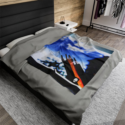 "Colors of Home: Exploring Place Through Art" - The Alien Velveteen Plush Blanket