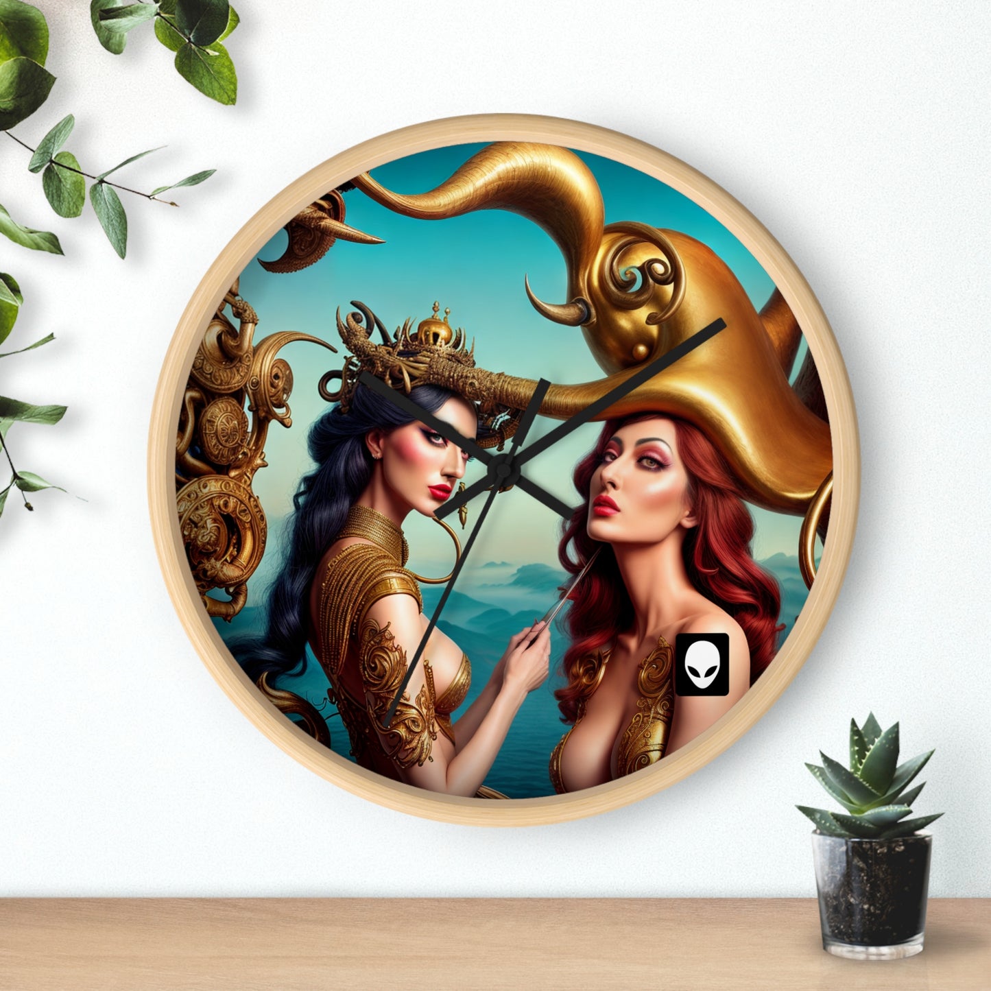 "Metaphorical Madness: An Exploration of Salvador Dali's Surreal Worlds" - The Alien Wall Clock