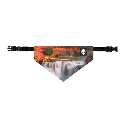 "Capturing Nature's Beauty: Crafting an Iconic Landscape in Vibrant Art" - The Alien Pet Bandana Collar