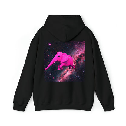 "Majestic Pinkelephant Exploration" - The Alien Unisex Hoodie