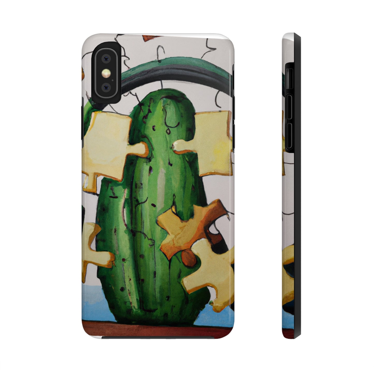 "Cactified Puzzle Time" - The Alien Tough Phone Cases