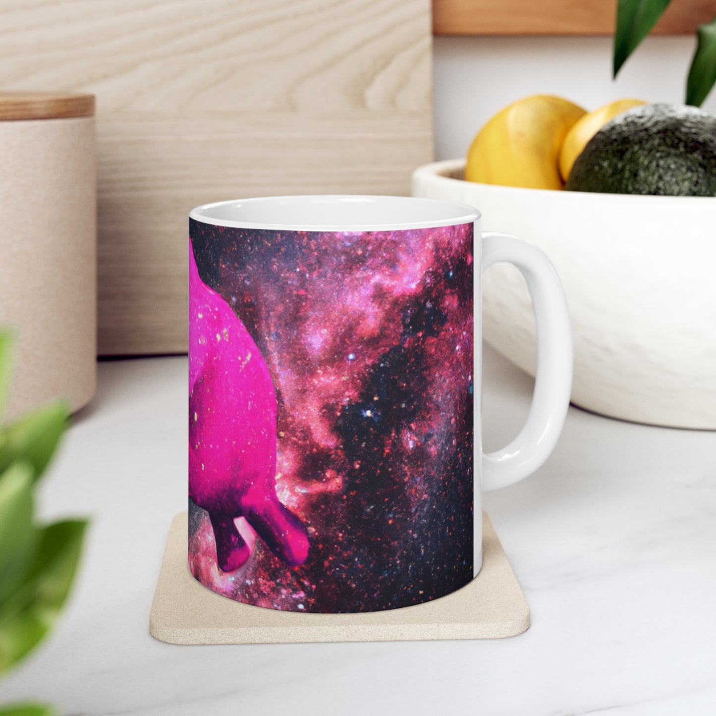 "Majestic Pinkelephant Exploration" - The Alien Ceramic Mug 11 oz