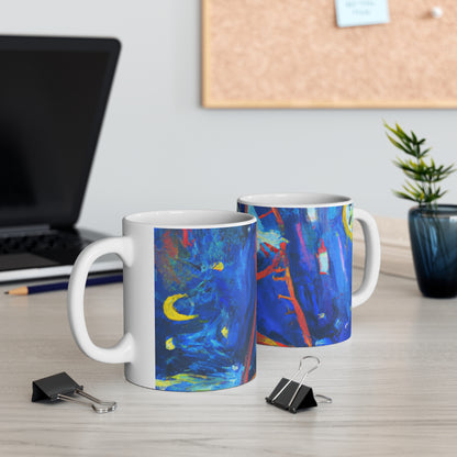 "Un paso a través de los tiempos" - Taza de cerámica The Alien 11 oz