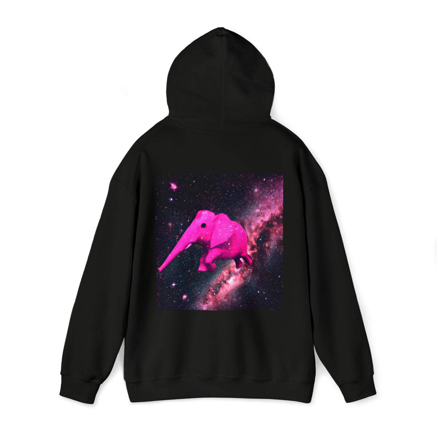 "Majestic Pinkelephant Exploration" - The Alien Unisex Hoodie